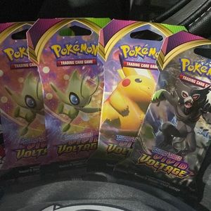 4 POKÉMON S&S Vivid Voltage BOOSTER PACKS FACTORY SEALED NEW 40 CARDS